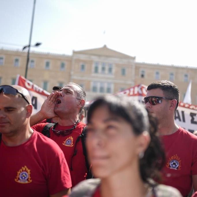 Greek civil servants have stopped work in a 24-hour strike that is disrupting public transport